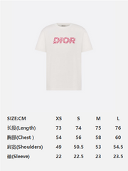 Dior T Shirt White Pink