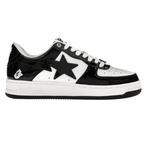 A Bathing Ape Bape Sta Low Black White