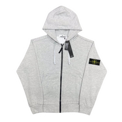 Stone Island Zip Hoodie Grey