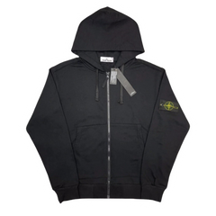 Stone Island Zip Hoodie Black