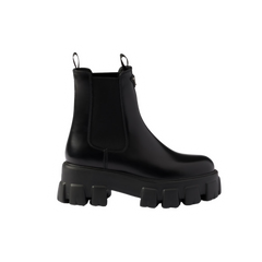 Prada Monolith Chelsea Boots Black