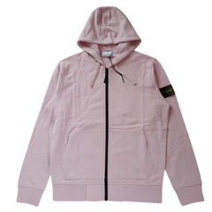 Stone Island Zip Hoodie Pink