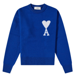 Ami Paris Knit Sweater Blue White