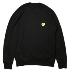 Comme des Garcons Sweater Black Yellow Heart