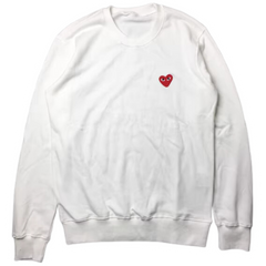 Comme des Garcons Sweater White Red