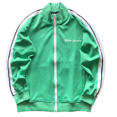 Palm Angles Zip Hoodie Green White