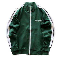 Palm Angles Zip Hoodie Dark Green White