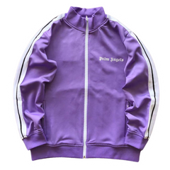 Palm Angles Zip Hoodie Light Purple White