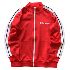 Palm Angles Zip Hoodie Red White