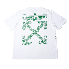 Off White X Daily Paper Ghana T Shirt Green White