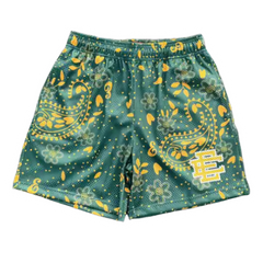 Eric Emmanuel Shorts Cashew Green Yellow