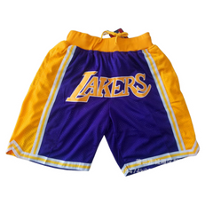 NBA Basketball Vintage Shorts LA Lakers Yellow