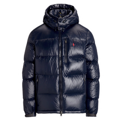 Ralph Lauren Shiny Puffer Jacket Navy Blue