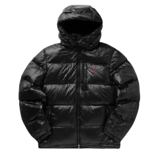 Ralph Lauren Shiny Puffer Jacket Black
