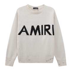 Amiri Knit Sweater Beige