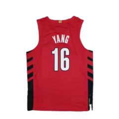 Red Portland Trail Blazers NBA Jersey 16 YANG
