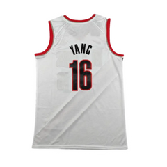 White Nike Dri-FIT Yang Hansen Portland Trail Blazers 16