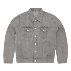 Corteiz C Star Denim Trucker Jacket Grey