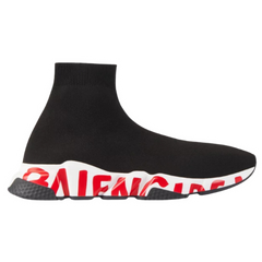 Balenciaga Speed Trainer Graffiti Black Red