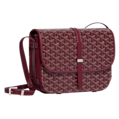 Goyard Belvedere MM Bag Burgundy