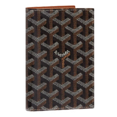 Goyard Grenelle Passport Cover Black & Tan