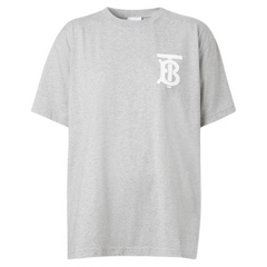 Burberry T Shirt Grey White