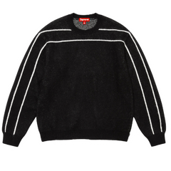 Supreme Back Stripe Knit Sweater Black