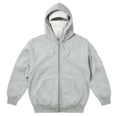 Palace Facemask Zip Hoodie Grey