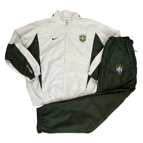 Vintage Nike Brazil Tracksuit Green Beige