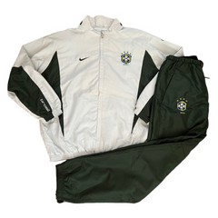 Vintage Nike Brazil Tracksuit Green Beige