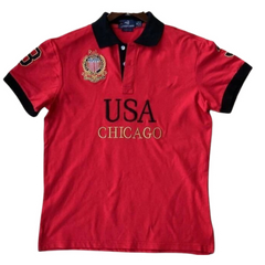 Ralph Lauren Polo Shirt Chief Keef Usa Chicago Red