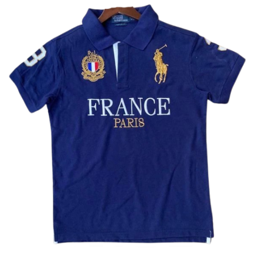 Ralph Lauren Polo Shirt Chief Keef France Navy Blue