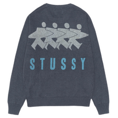 Stussy Surfman Knit Sweater Grey