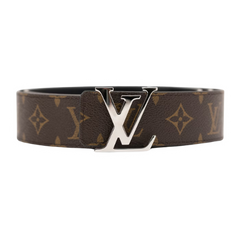 Louis Vuitton Belt Brown Silver