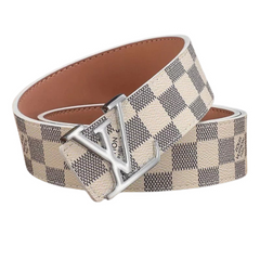 Louis Vuitton Belt White Grey