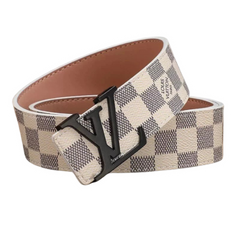 Louis Vuitton Belt Black White Grey