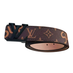 Louis Vuitton X Supreme Belt Black Brown