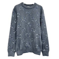 Gucci Gg Sweater Grey Blue