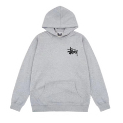 Stussy Basic Hoodie Grey Black