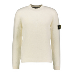 Stone Island Lambwool Sweater Cream White