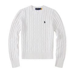 Ralph Lauren Cable Knit Sweater White