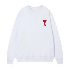 Ami Paris Basic Sweater White