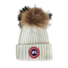Canada Goose Beanie Cream White