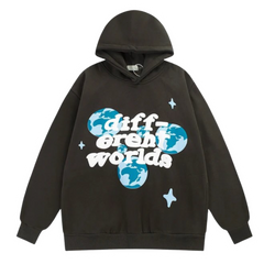 Broken Planet Different Worlds Hoodie Black
