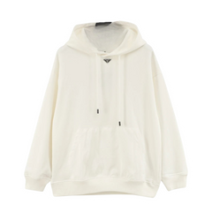 Prada Hoodie White Cream
