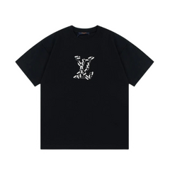 Louis Vuitton T-Shirt Middle Logo Black