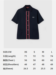 Gucci Knitted Shirt Navy Blue