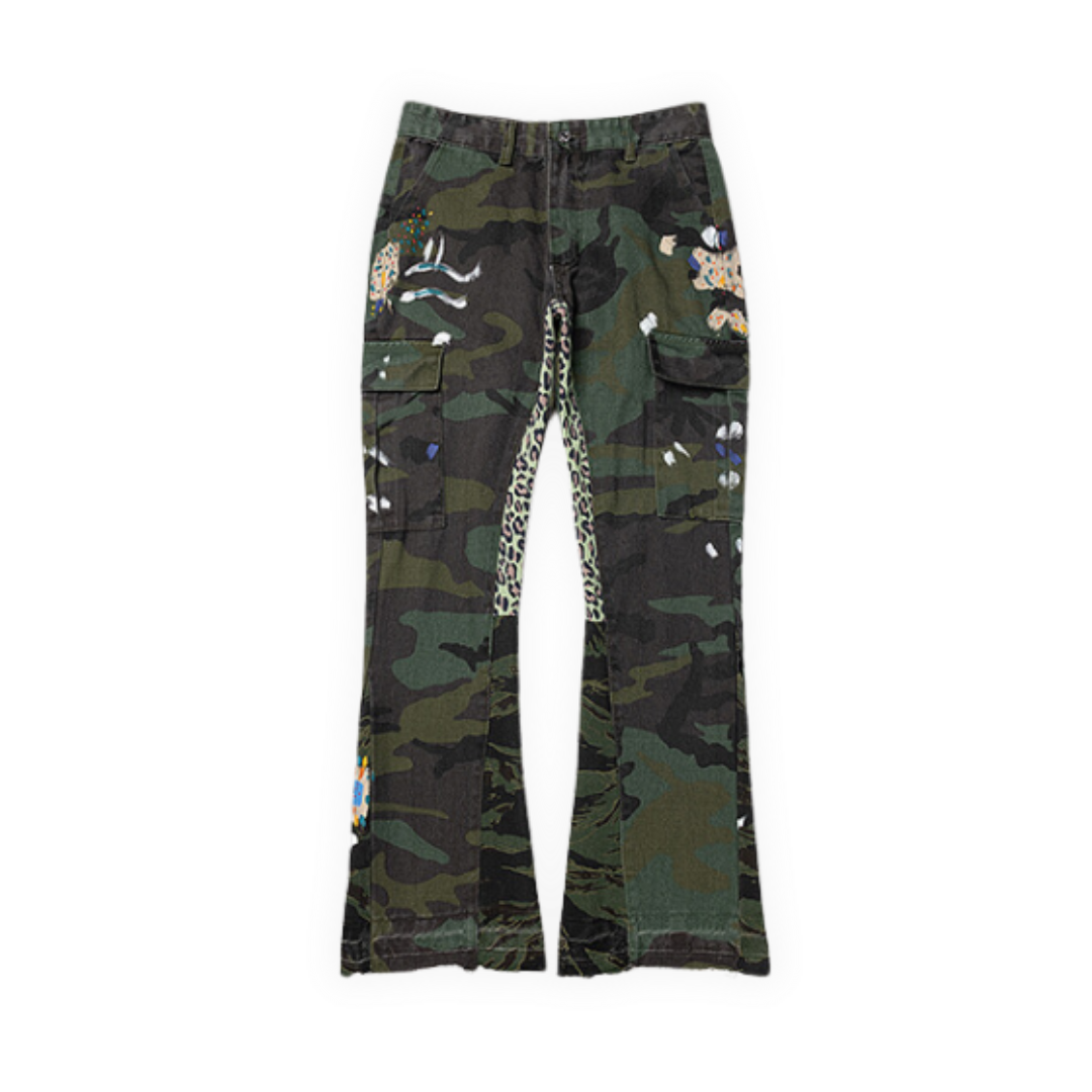 Gallery Dept. Flared Denim Camouflage