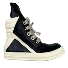 Rick Owens Jumbolaced Geobasket High-Top-Sneakers Milk Black