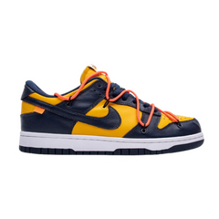 Nike Dunk Low x Offwhite University Gold Midnight Navy